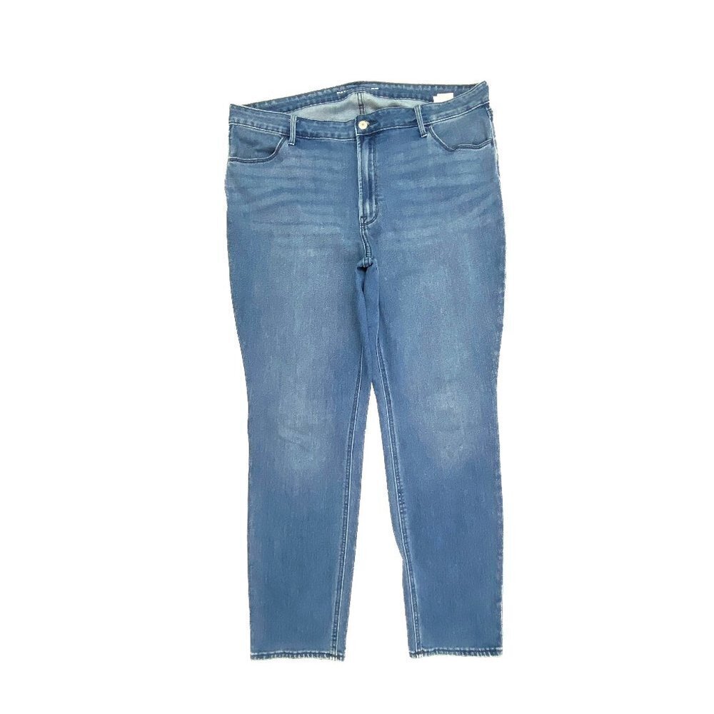 Old Navy High Rise Straight Leg Women's size 18 Medium Wash Blue Denim jeans